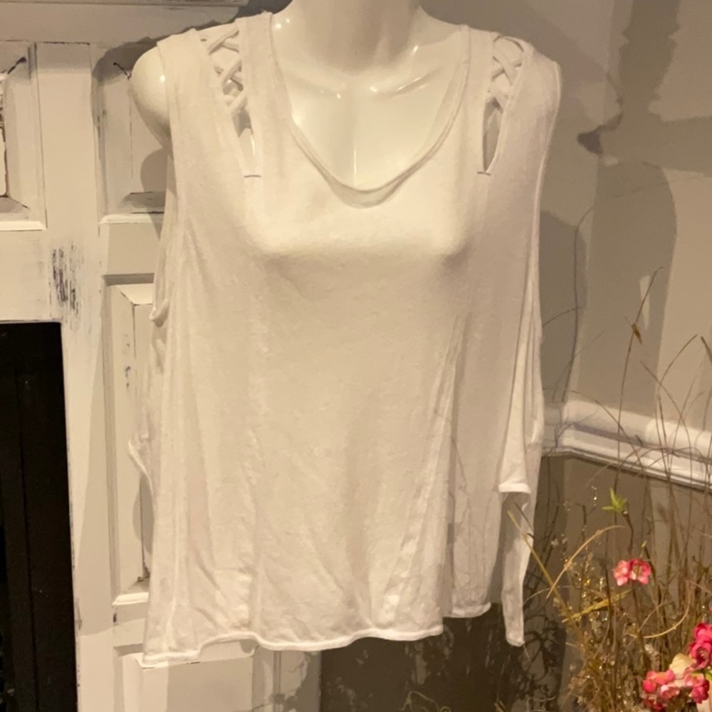 We The Free White Tank Top Size XSMALL